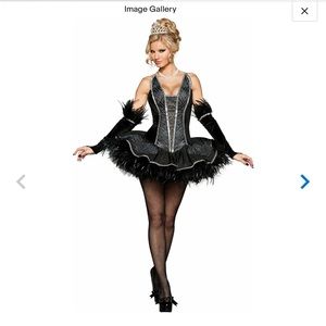 SUPER SEXY Seductive Swan Costume black